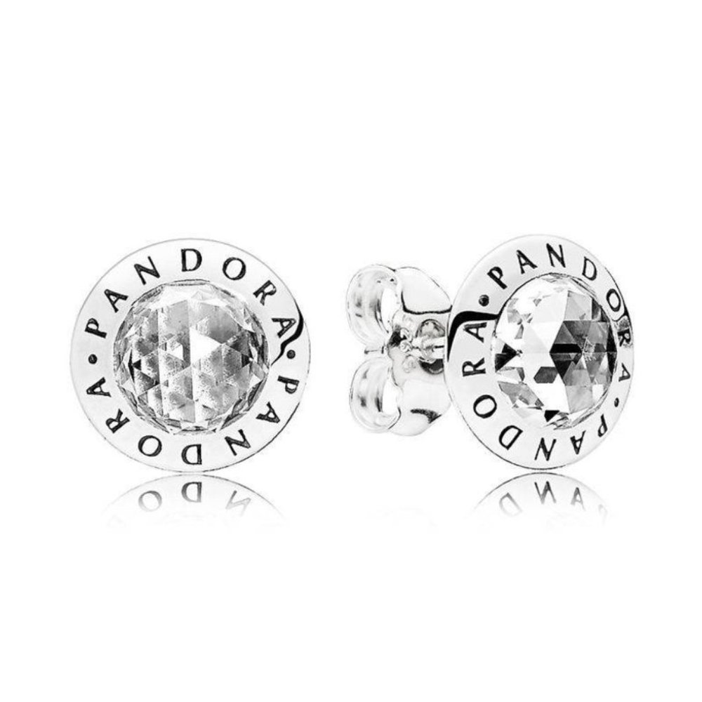 COPY - ~NEW~ Pandora Radiant Logo Studded CZ Earrings